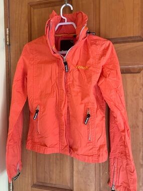 Bench Orange Lightweight Hooded Jacket